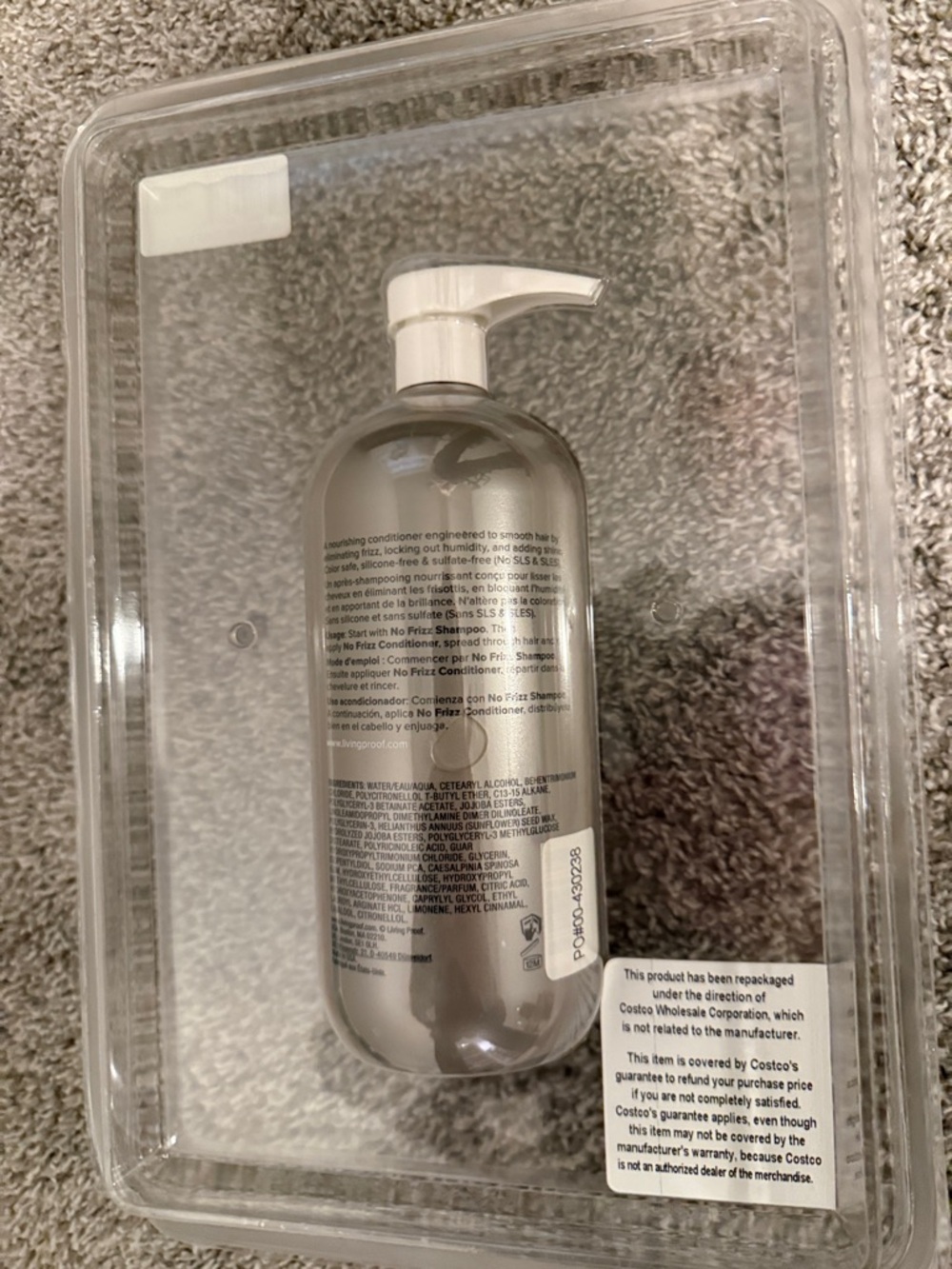 NWT Living Proof No Frizz Conditioner 24 oz - Picture 3 of 3
